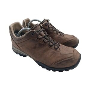 Meindl Comfort Fit Shoes Mens Size 11 Brown Leather Trail Hiking Sneakers Italy